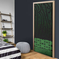 New Zealand Maori Kowhaiwhai Door Cover Kakariki Maui and Mangopare - Polynesian Pride