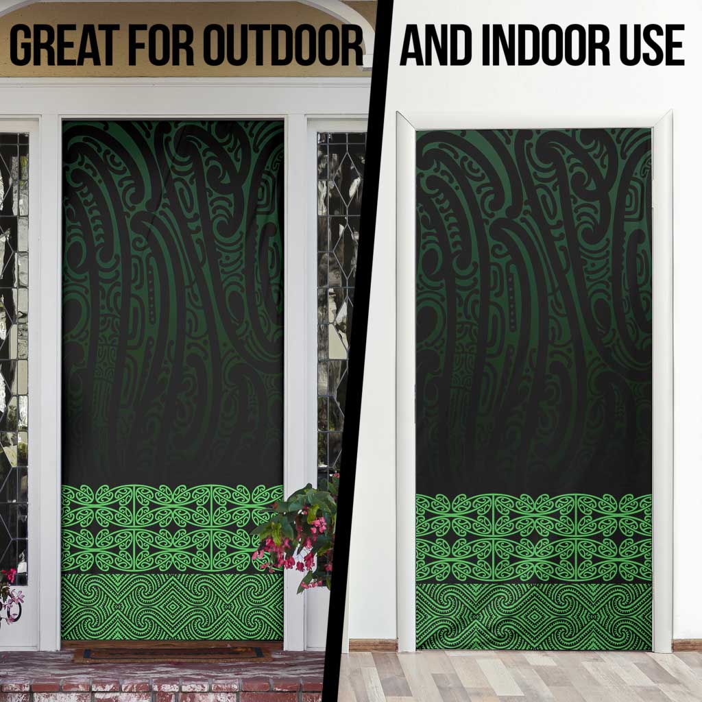 New Zealand Maori Kowhaiwhai Door Cover Kakariki Maui and Mangopare - Polynesian Pride
