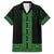 New Zealand Maori Kowhaiwhai Family Matching Off The Shoulder Long Sleeve Dress and Hawaiian Shirt Kakariki Maui and Mangopare