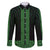 New Zealand Maori Kowhaiwhai Family Matching Off The Shoulder Long Sleeve Dress and Hawaiian Shirt Kakariki Maui and Mangopare