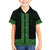 New Zealand Maori Kowhaiwhai Family Matching Off Shoulder Short Dress and Hawaiian Shirt Kakariki Maui and Mangopare