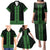 New Zealand Maori Kowhaiwhai Family Matching Puletasi and Hawaiian Shirt Kakariki Maui and Mangopare
