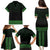 New Zealand Maori Kowhaiwhai Family Matching Puletasi and Hawaiian Shirt Kakariki Maui and Mangopare