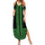 New Zealand Maori Kowhaiwhai Family Matching Summer Maxi Dress and Hawaiian Shirt Kakariki Maui and Mangopare