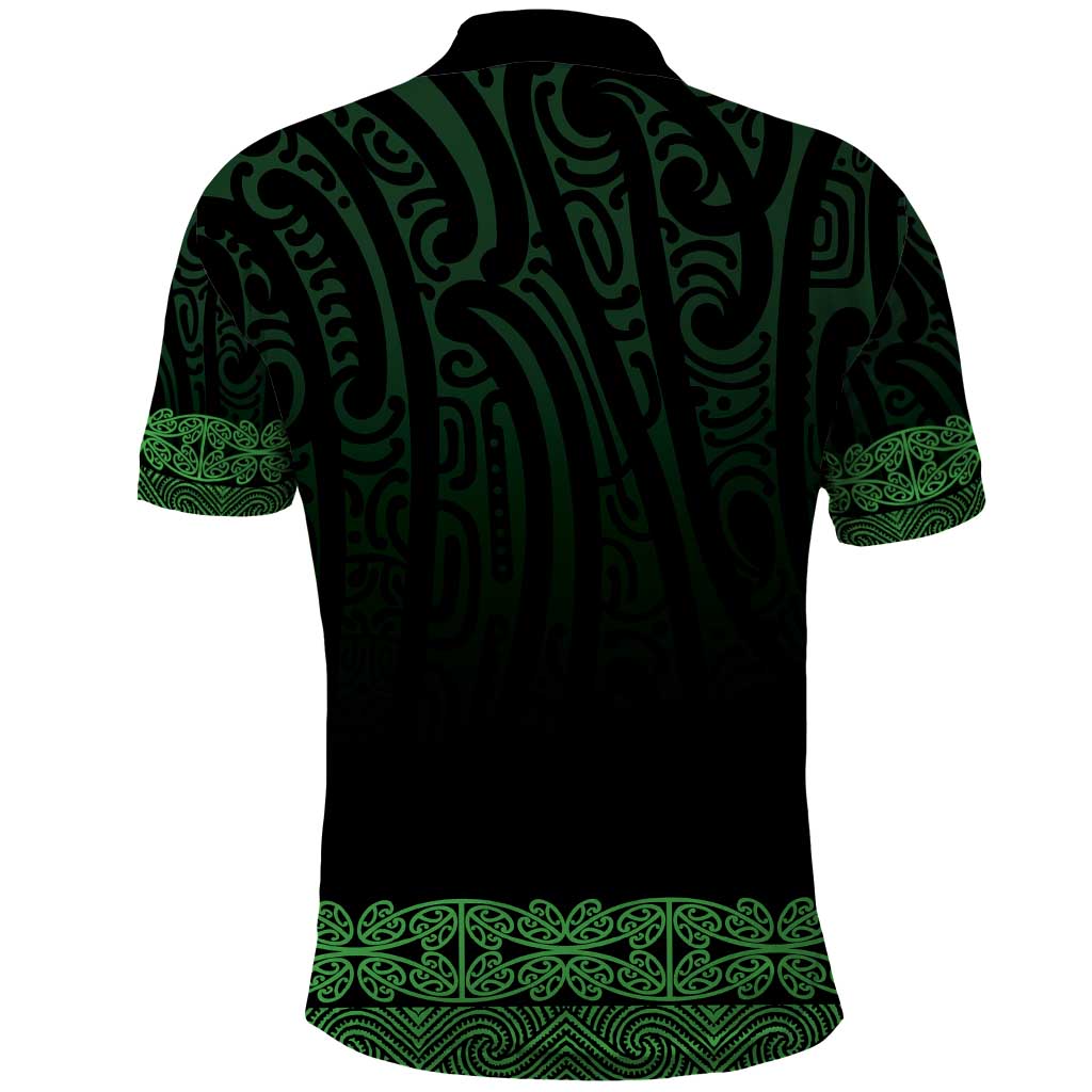 New Zealand Maori Kowhaiwhai Polo Shirt Kakariki Maui and Mangopare