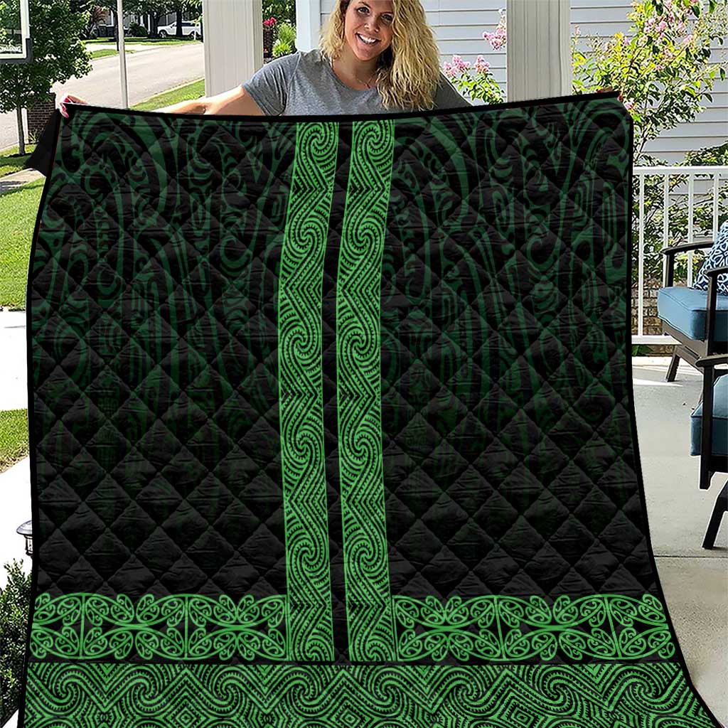 New Zealand Maori Kowhaiwhai Quilt Kakariki Maui and Mangopare