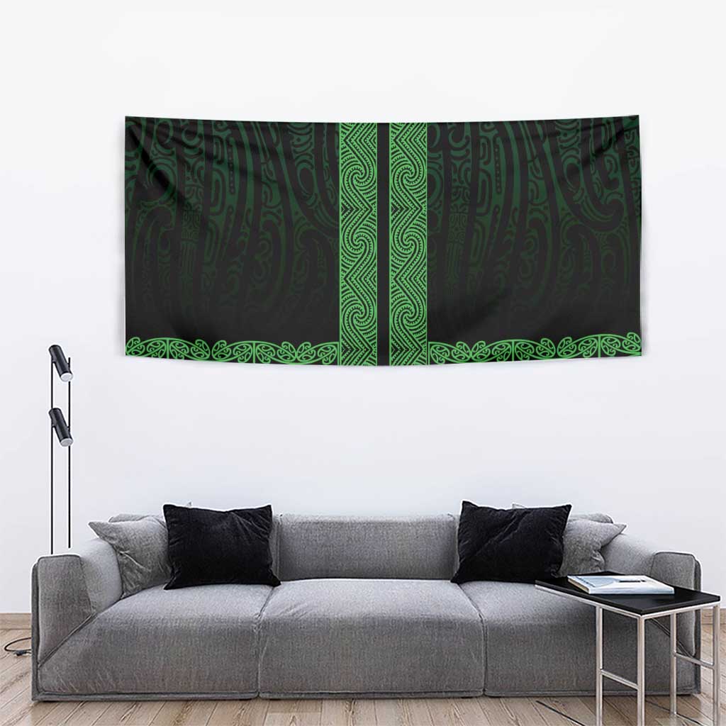 New Zealand Maori Kowhaiwhai Tapestry Kakariki Maui and Mangopare