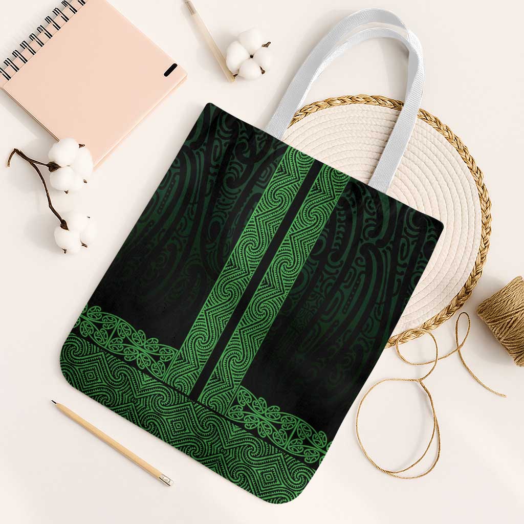 New Zealand Maori Kowhaiwhai Tote Bag Kakariki Maui and Mangopare - Polynesian Pride