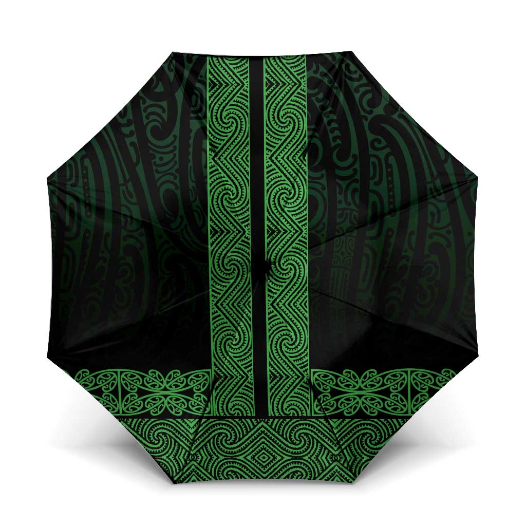 New Zealand Maori Kowhaiwhai Umbrella Kakariki Maui and Mangopare - Polynesian Pride