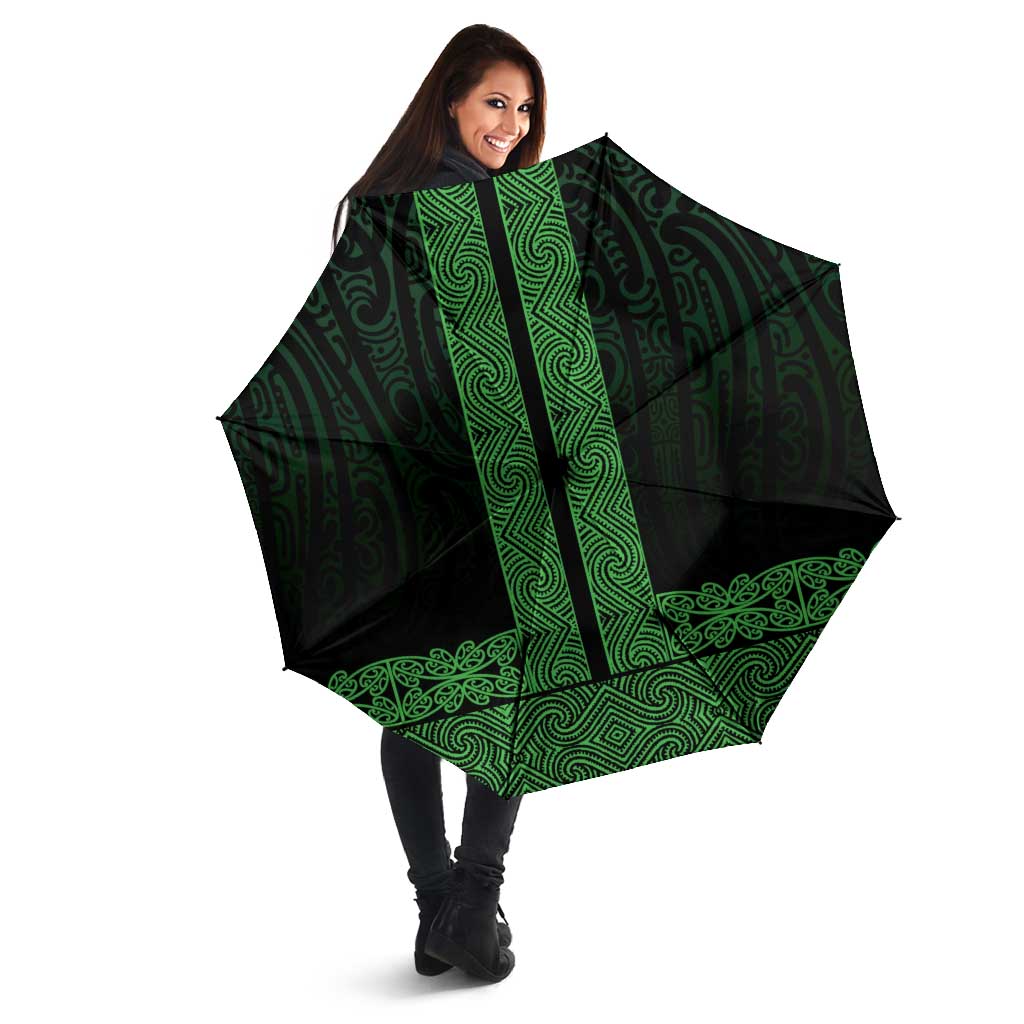 New Zealand Maori Kowhaiwhai Umbrella Kakariki Maui and Mangopare - Polynesian Pride