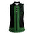 New Zealand Maori Kowhaiwhai Women Sleeveless Polo Shirt Kakariki Maui and Mangopare