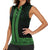 New Zealand Maori Kowhaiwhai Women Sleeveless Polo Shirt Kakariki Maui and Mangopare