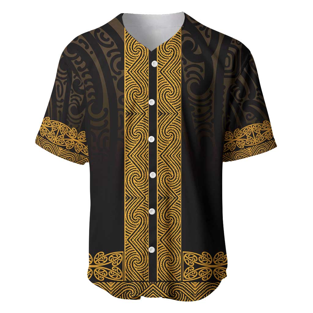 New Zealand Maori Kowhaiwhai Baseball Jersey Karaka Maui and Mangopare
