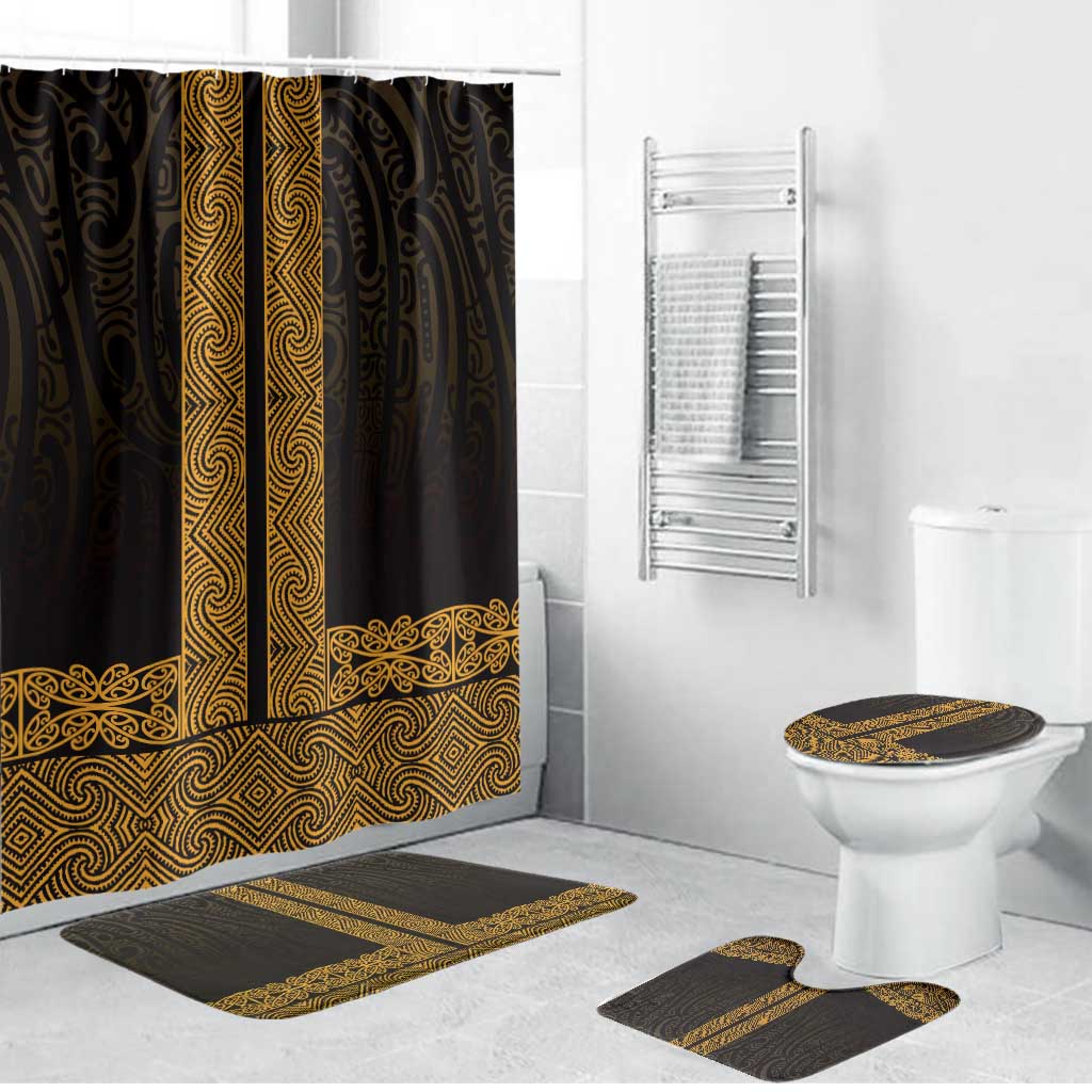 New Zealand Maori Kowhaiwhai Bathroom Set Karaka Maui and Mangopare - Polynesian Pride