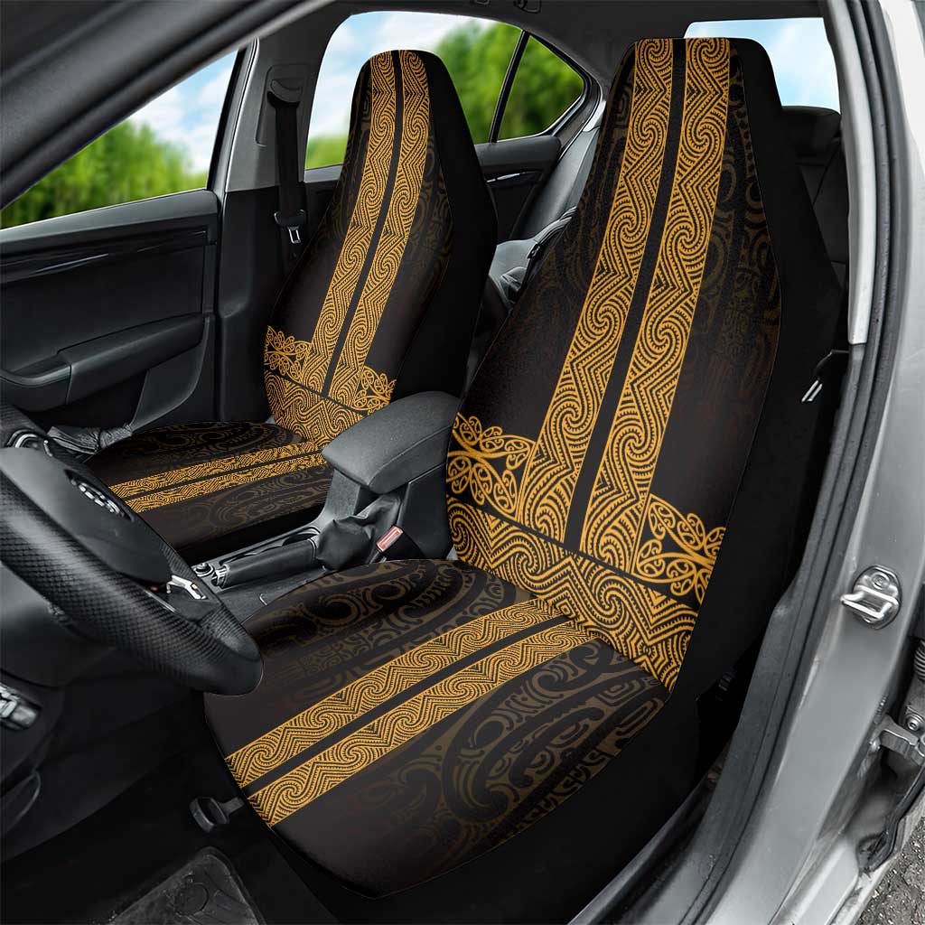 New Zealand Maori Kowhaiwhai Car Seat Cover Karaka Maui and Mangopare