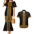 New Zealand Maori Kowhaiwhai Couples Matching Mermaid Dress and Hawaiian Shirt Karaka Maui and Mangopare