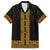 New Zealand Maori Kowhaiwhai Family Matching Off The Shoulder Long Sleeve Dress and Hawaiian Shirt Karaka Maui and Mangopare