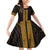 New Zealand Maori Kowhaiwhai Family Matching Off Shoulder Short Dress and Hawaiian Shirt Karaka Maui and Mangopare