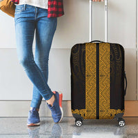 New Zealand Maori Kowhaiwhai Luggage Cover Karaka Maui and Mangopare