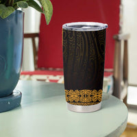 New Zealand Maori Kowhaiwhai Tumbler Cup Karaka Maui and Mangopare