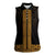 New Zealand Maori Kowhaiwhai Women Sleeveless Polo Shirt Karaka Maui and Mangopare