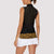 New Zealand Maori Kowhaiwhai Women Sleeveless Polo Shirt Karaka Maui and Mangopare