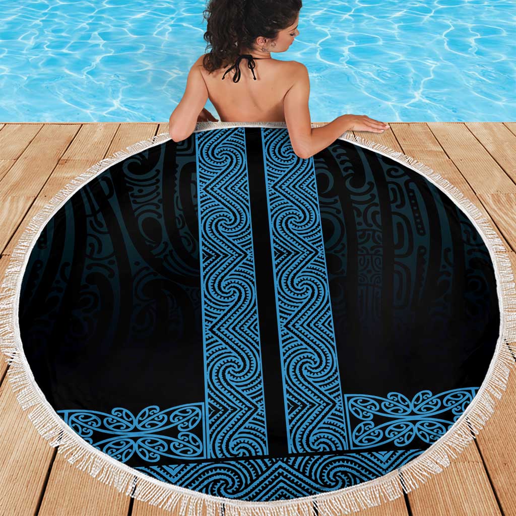 New Zealand Maori Kowhaiwhai Beach Blanket Kikorangi Maui and Mangopare