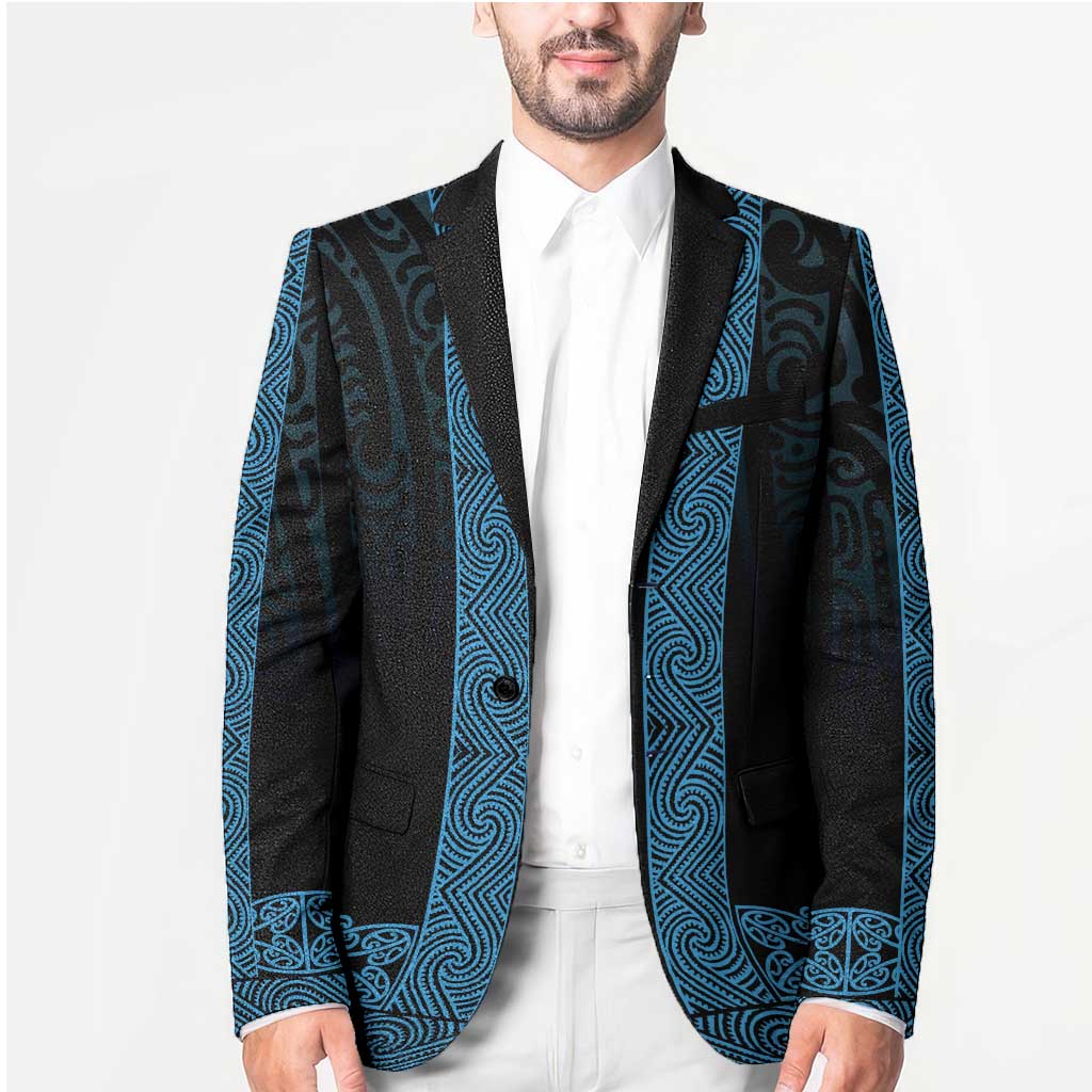New Zealand Maori Kowhaiwhai Blazer Kikorangi Maui and Mangopare - Polynesian Pride