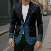 New Zealand Maori Kowhaiwhai Blazer Kikorangi Maui and Mangopare - Polynesian Pride