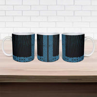 New Zealand Maori Kowhaiwhai Ceramic Mug Kikorangi Maui and Mangopare - Polynesian Pride