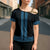 New Zealand Maori Kowhaiwhai Cross Shoulder Shirt Kikorangi Maui and Mangopare - Polynesian Pride