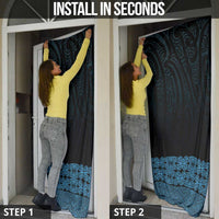 New Zealand Maori Kowhaiwhai Door Cover Kikorangi Maui and Mangopare - Polynesian Pride