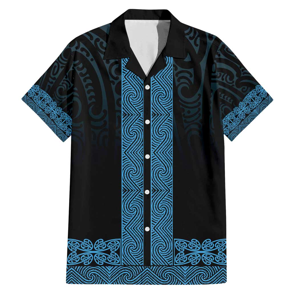 New Zealand Maori Kowhaiwhai Family Matching Mermaid Dress and Hawaiian Shirt Kikorangi Maui and Mangopare