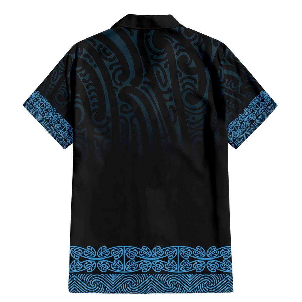 New Zealand Maori Kowhaiwhai Family Matching Mermaid Dress and Hawaiian Shirt Kikorangi Maui and Mangopare