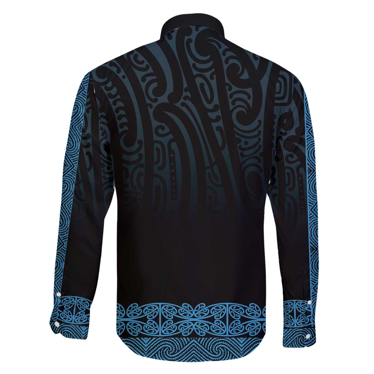 New Zealand Maori Kowhaiwhai Family Matching Off The Shoulder Long Sleeve Dress and Hawaiian Shirt Kikorangi Maui and Mangopare