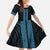 New Zealand Maori Kowhaiwhai Family Matching Off Shoulder Maxi Dress and Hawaiian Shirt Kikorangi Maui and Mangopare