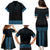 New Zealand Maori Kowhaiwhai Family Matching Puletasi and Hawaiian Shirt Kikorangi Maui and Mangopare
