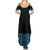 New Zealand Maori Kowhaiwhai Family Matching Summer Maxi Dress and Hawaiian Shirt Kikorangi Maui and Mangopare