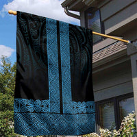 New Zealand Maori Kowhaiwhai Garden Flag Kikorangi Maui and Mangopare