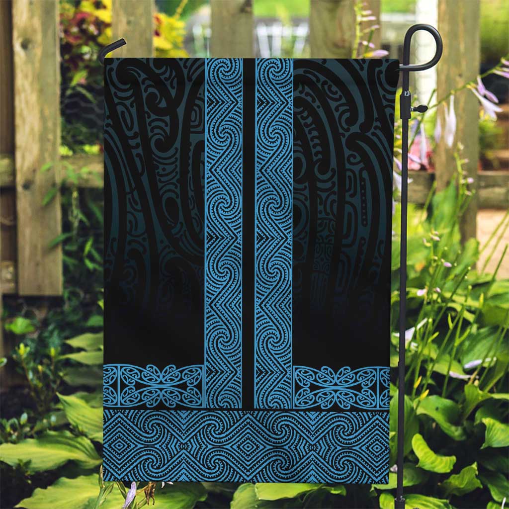New Zealand Maori Kowhaiwhai Garden Flag Kikorangi Maui and Mangopare