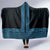 New Zealand Maori Kowhaiwhai Hooded Blanket Kikorangi Maui and Mangopare