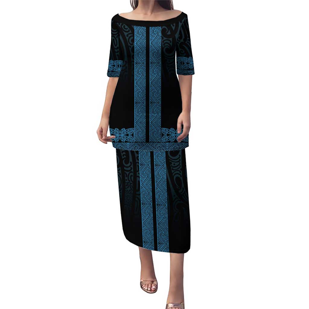 New Zealand Maori Kowhaiwhai Puletasi Kikorangi Maui and Mangopare