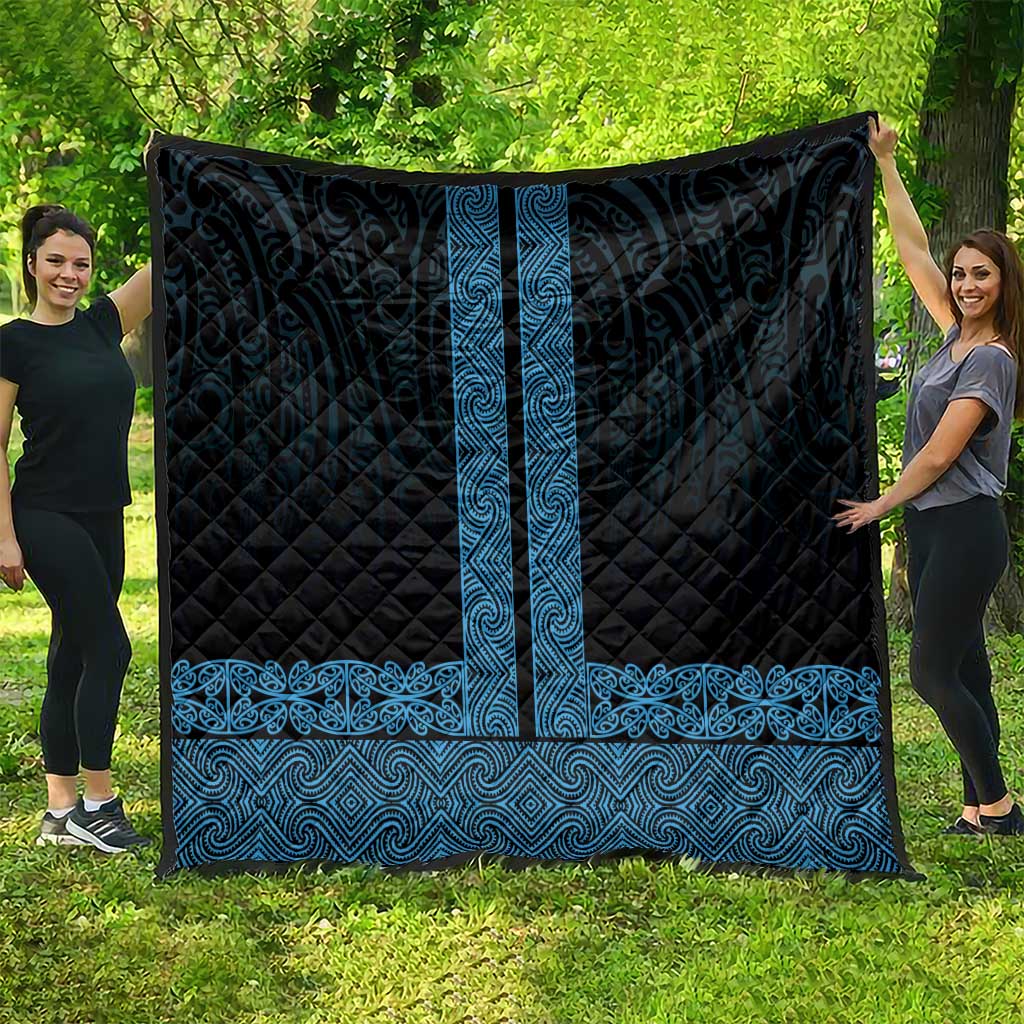 New Zealand Maori Kowhaiwhai Quilt Kikorangi Maui and Mangopare