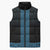 New Zealand Maori Kowhaiwhai Sleeveless Puffer Jacket Kikorangi Maui and Mangopare - Polynesian Pride