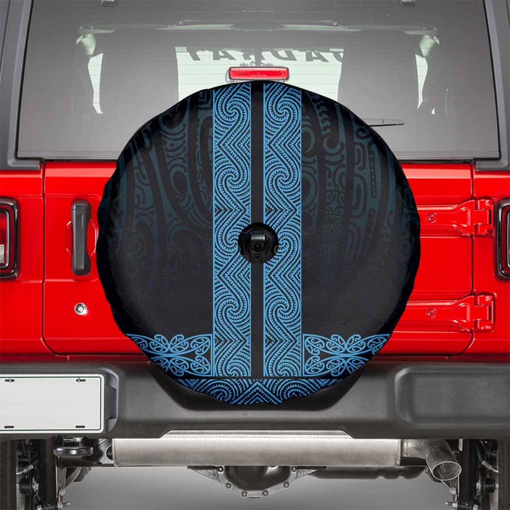 New Zealand Maori Kowhaiwhai Spare Tire Cover Kikorangi Maui and Mangopare