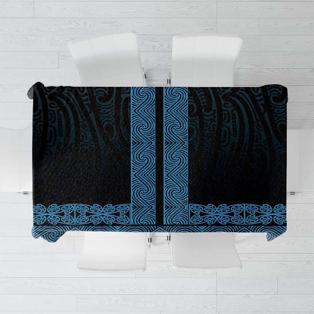 New Zealand Maori Kowhaiwhai Tablecloth Kikorangi Maui and Mangopare