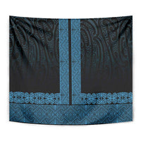 New Zealand Maori Kowhaiwhai Tapestry Kikorangi Maui and Mangopare