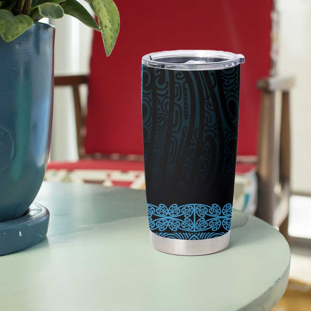 New Zealand Maori Kowhaiwhai Tumbler Cup Kikorangi Maui and Mangopare