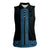 New Zealand Maori Kowhaiwhai Women Sleeveless Polo Shirt Kikorangi Maui and Mangopare