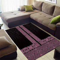 New Zealand Maori Kowhaiwhai Area Rug Mawhero Maui and Mangopare